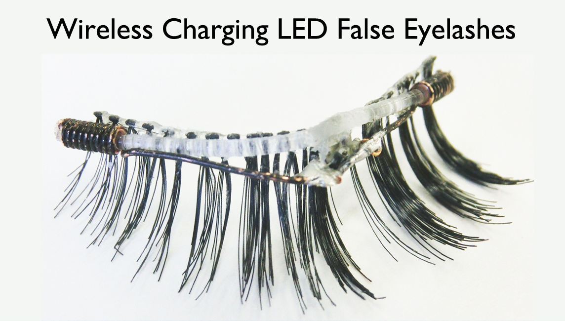 Ultra-small Wearable Technology: LED False Eyelashes