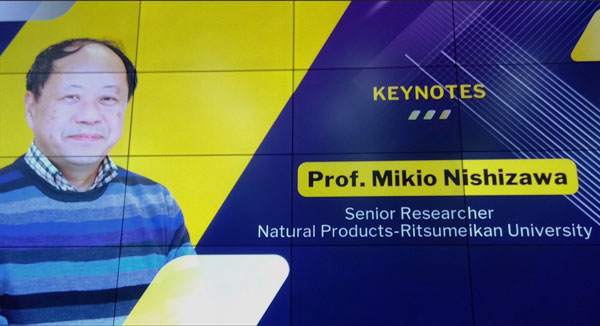 Professor Mikio Nishizawa gave the keynote speech.