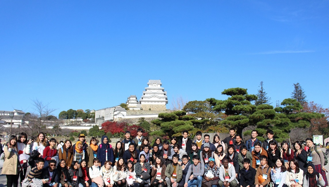 Group photo at Himeji Castle