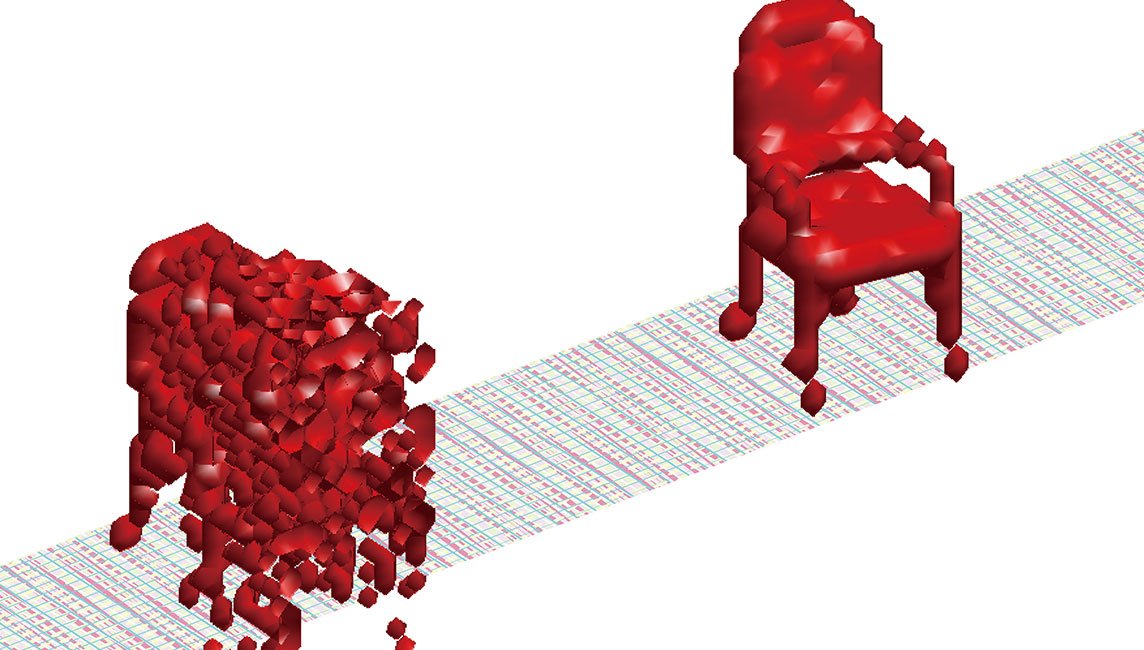 Chairs, designed by AI with its "Imagination" ｜Ritsumeikan University