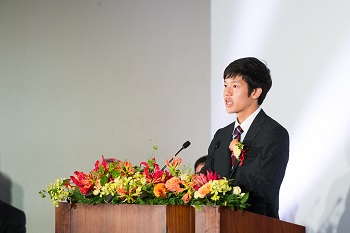 Ryoto Watanabe, freshman, College of Gastronomy Management
