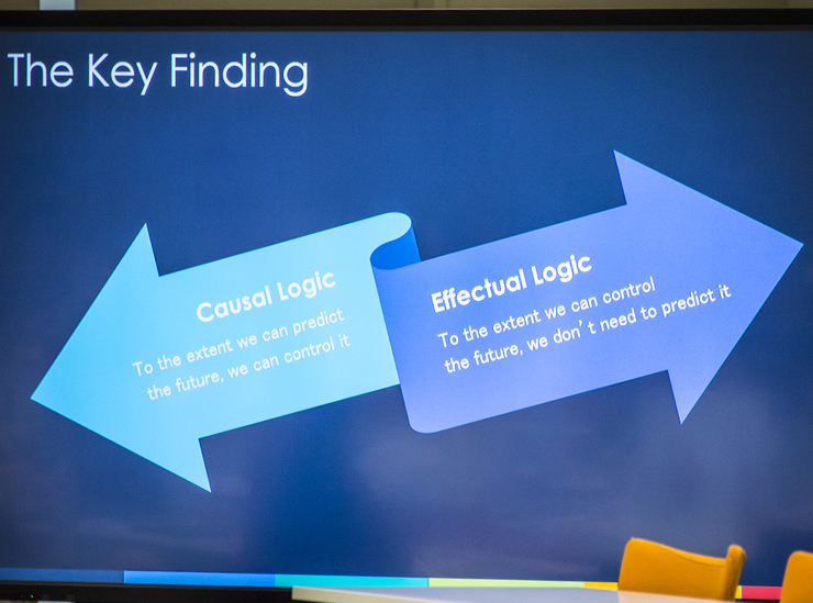 The key finding of Professor Sarasvathy's research - presented in her workshop at Ritsumeikan University