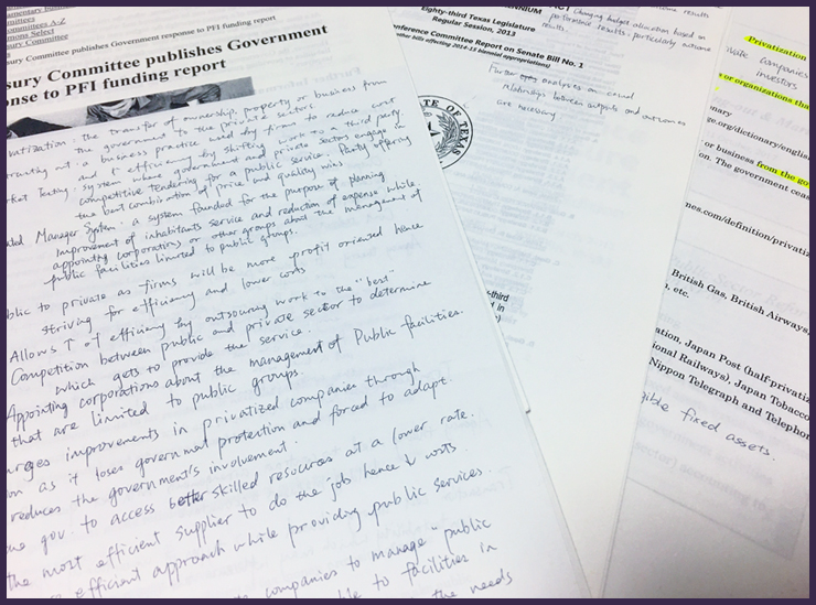 Lucia’s notes. She is currently working towards submitting her draft thesis