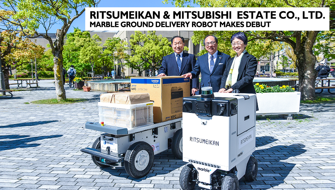 heldig episode kultur Marble Ground Delivery Robot makes Debut in Japan： Ritsumeikan joins forces  with Mitsubishi Estate on Demonstration Test ｜Ritsumeikan University