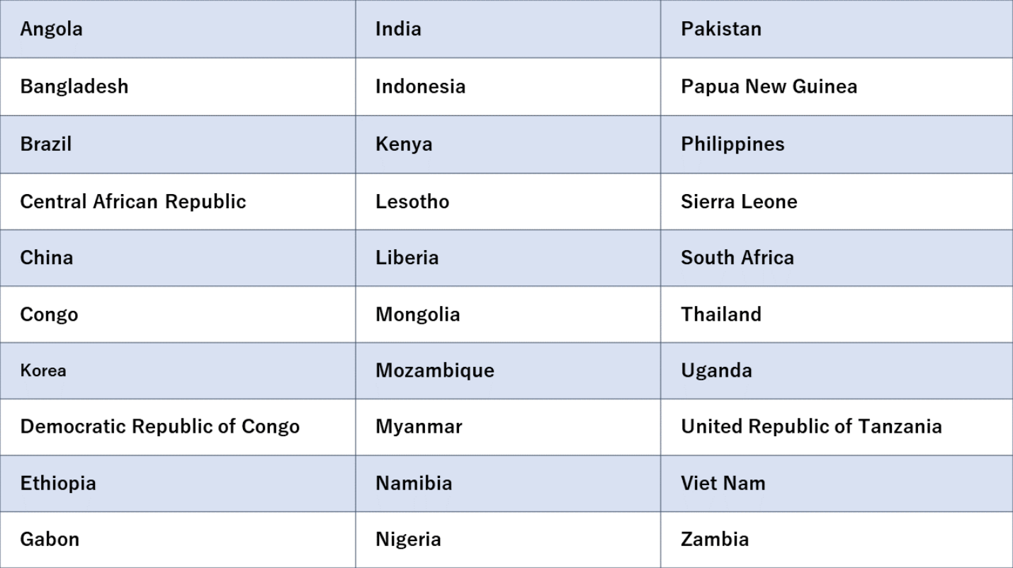 WHO結核蔓延国TOP30