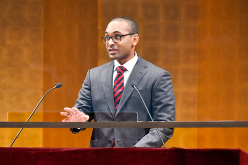 New student representative Ryan Wesley MARTELLY (Graduate School of International Relations)