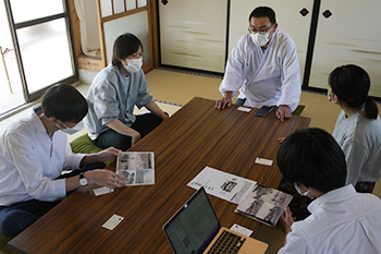 Meeting with Futaba Town officials 