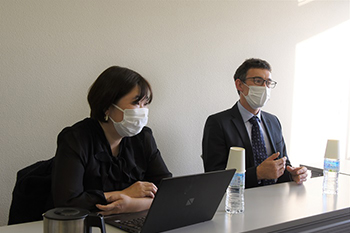 L to R: Professor Sayaka Ogawa, Associate Professor Martin Roth