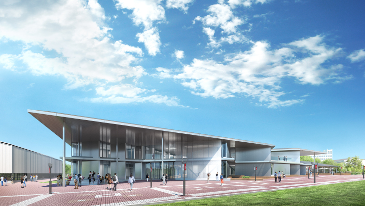 Planned exterior for the CVIC/GIC
