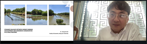 Dr. Hoang Ha Anh delivering his presentation