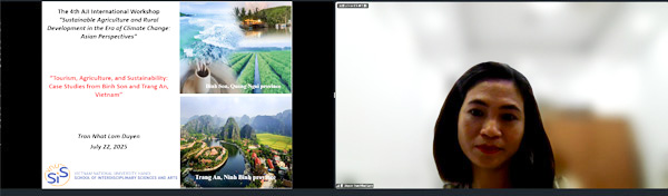 Dr. Tran Nhat Lam Duyen delivering her presentation