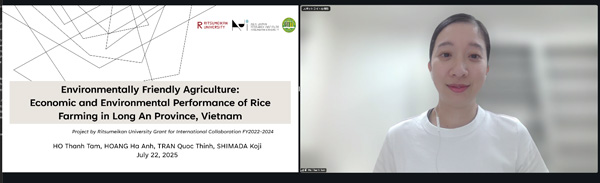 Dr. Ho Thanh Tam making his presentation