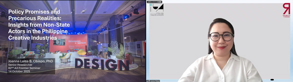 Dr. Joanna Luisa B. Obispo making her presentation