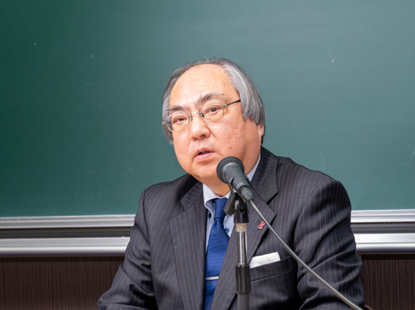 President Yoshio Nakatani delivering the opening remarks