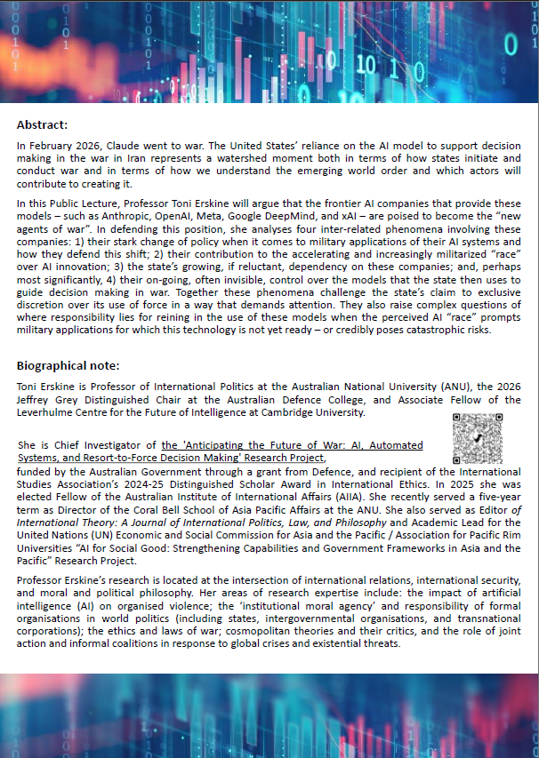 GLA Colloquium --Prof. Toni Erskine, 25 Nov. 2026②